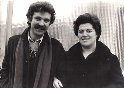 Dante Cappelletti con la sorella Rita Cappelletti - 1976